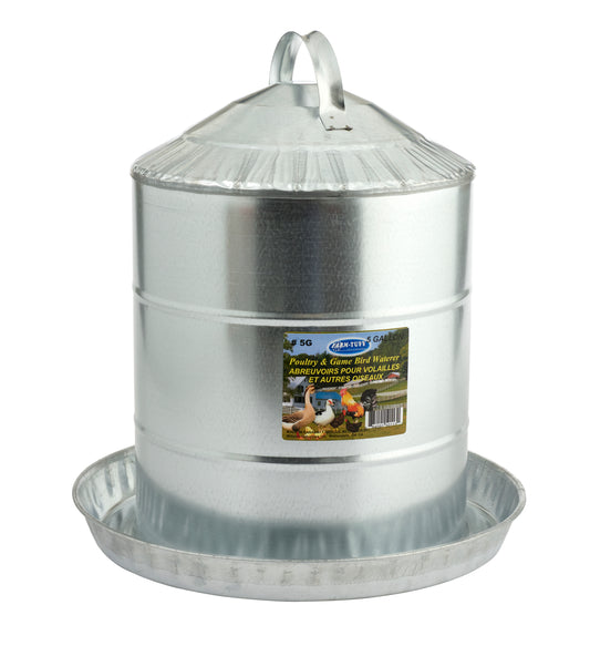 5G 5 Gallon Galvanized Fountain