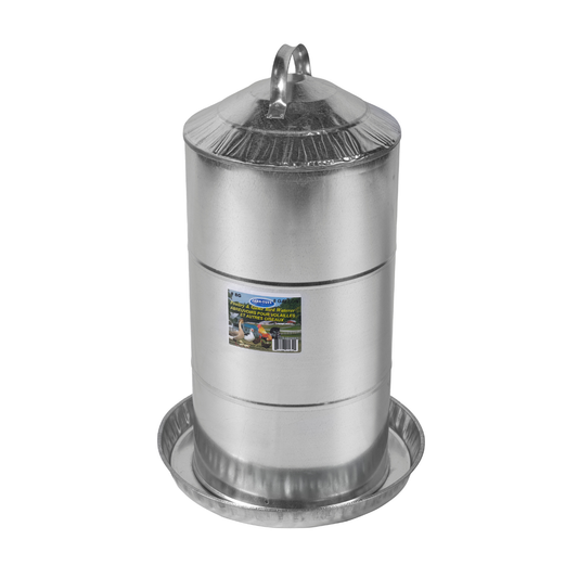 8-gallon galvanized chicken waterer
