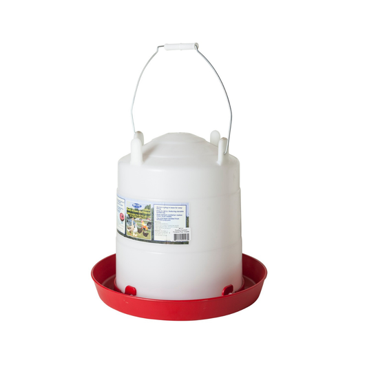 3-gallon bottom-fill plastic poultry water fountain