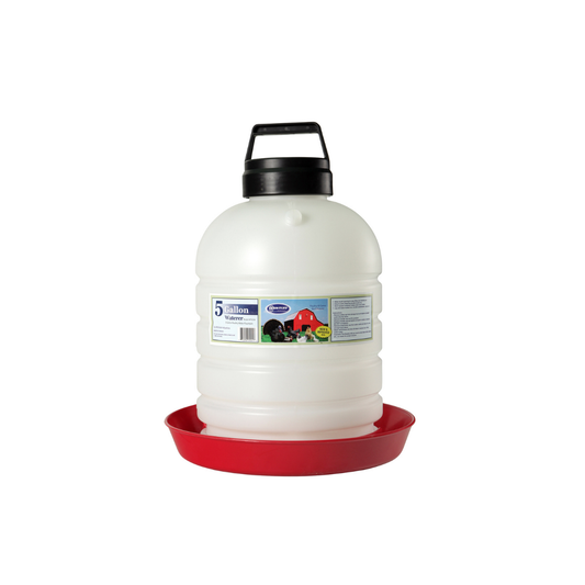 5 Gallon Plastic Top-Fill Poultry Water Fountain