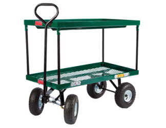 Double Tier Metal Deck Wagon