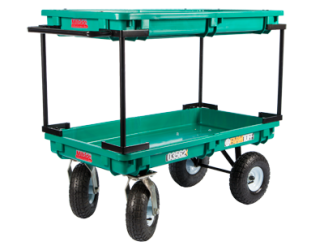 Double Tier Shop Push Cart