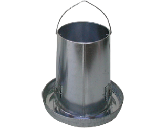 25 lb Galvanized Poultry Feeder
