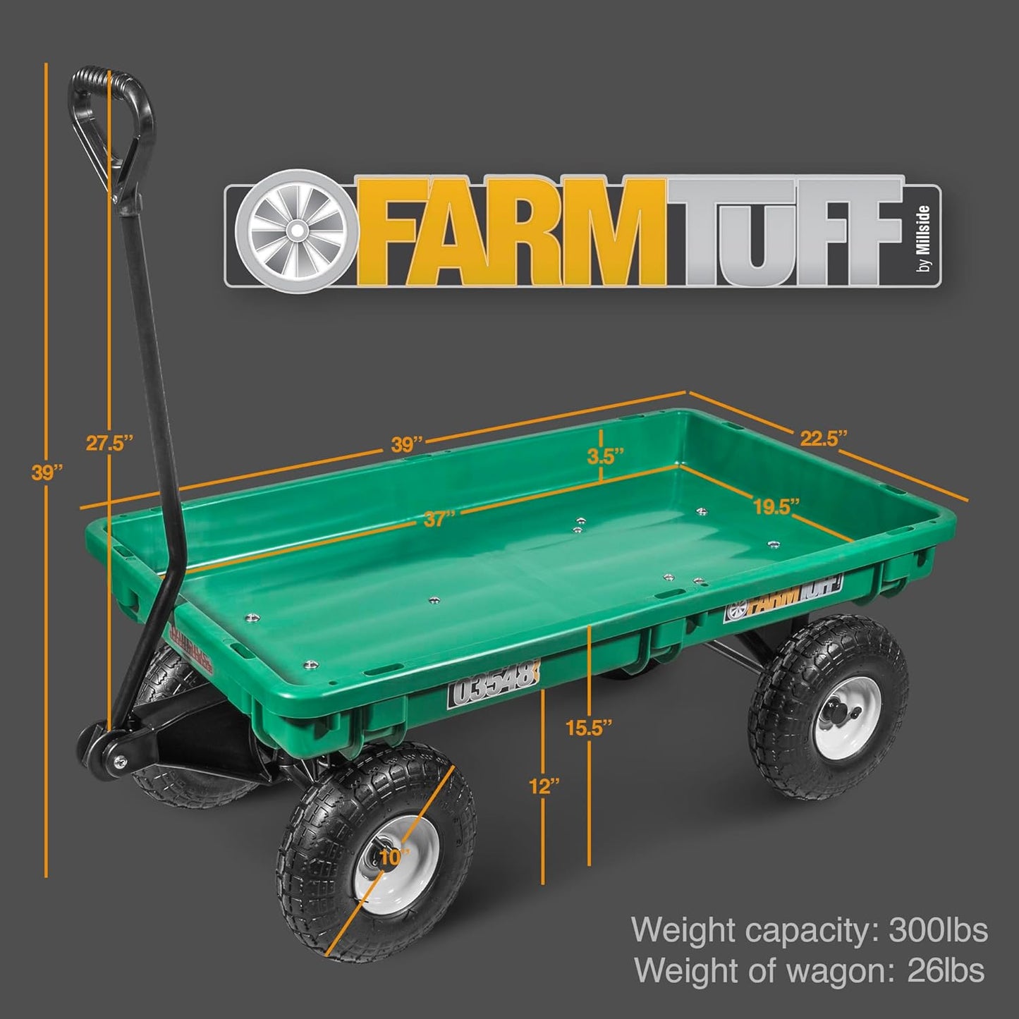 3548 Plastic Deck Wagon
