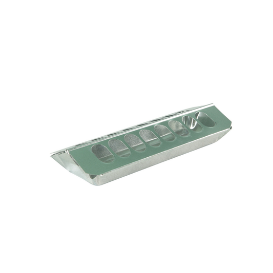 12-inch galvanized slide-top poultry feeder
